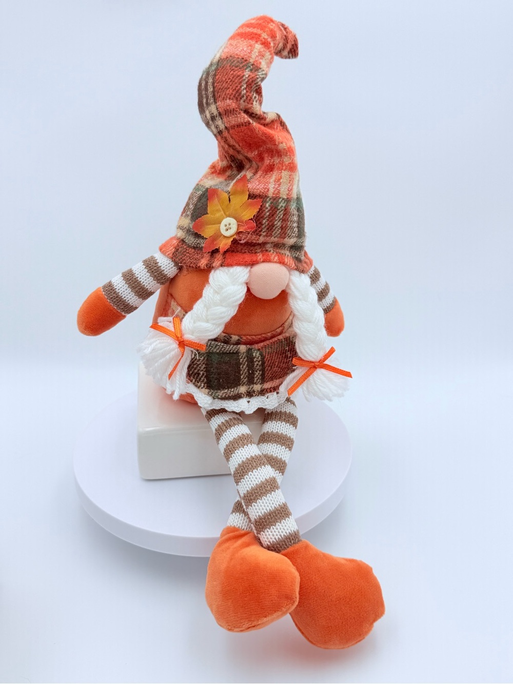 Halloween Gnome with Braids NEW - Picture 7 of 8